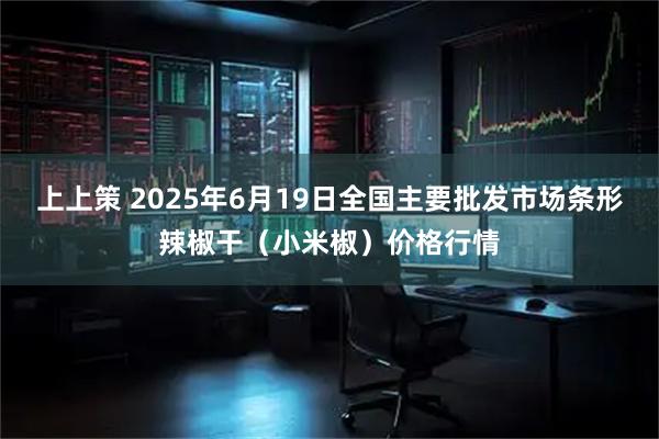 上上策 2025年6月19日全国主要批发市场条形辣椒干(小米椒)价格行情
